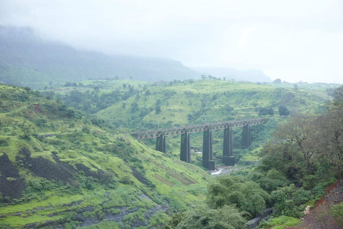 The Igatpuri valley seen from the property