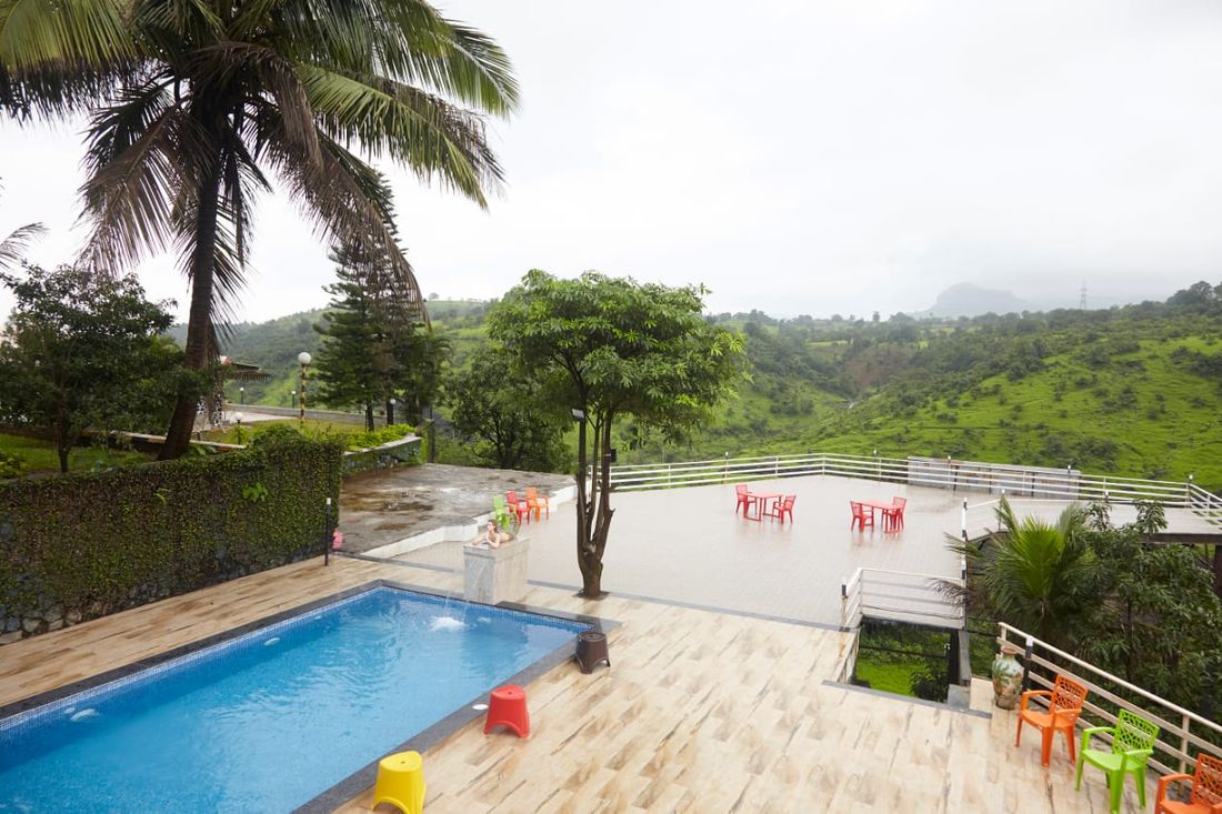 Pool with the valley beyond