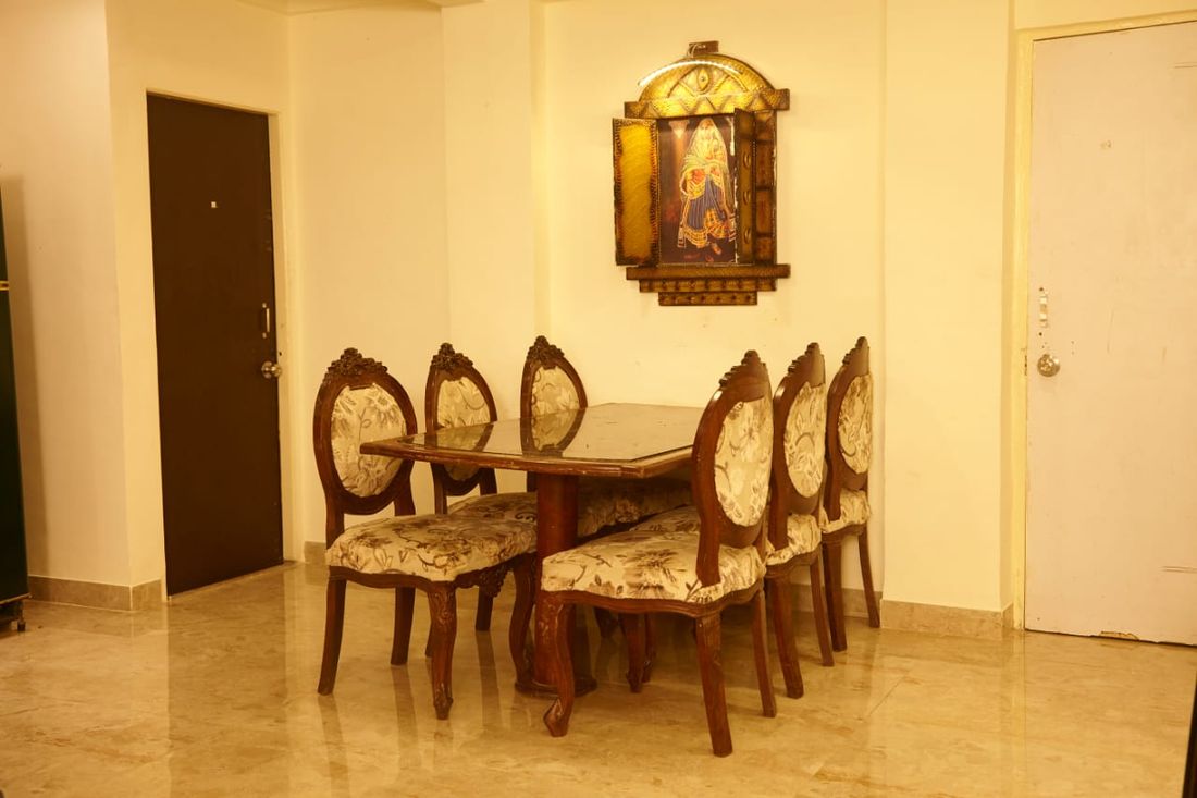 Dining table set for the group