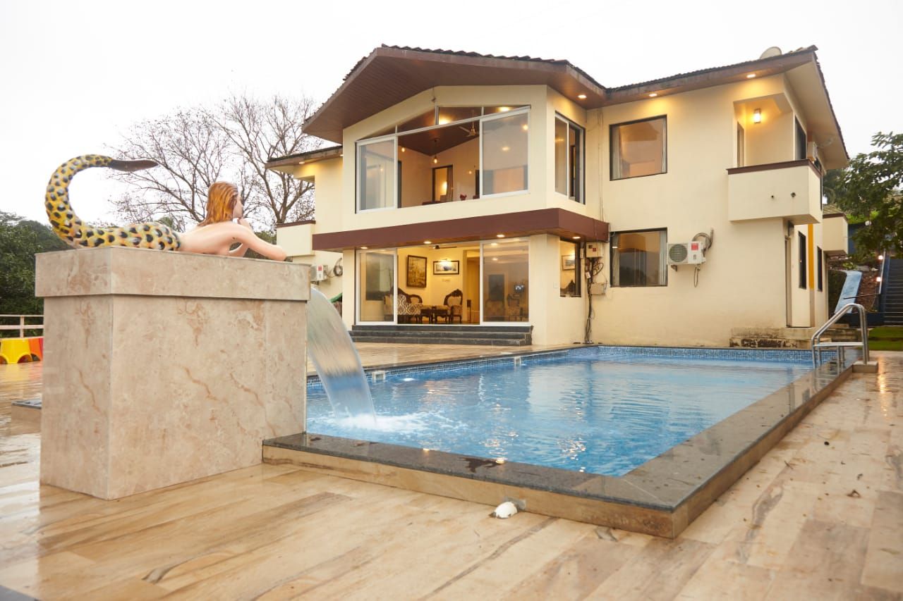Manas Bungalow seen from the pool deck in Igatpuri